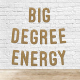 Big Degree Energy Graduation Banner By KreateSquare 900 GSM Glitter Banner for University & College Grad Parties Graduation Celebration Decoration
